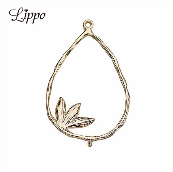 10pcs yellow gold color plated water drop charms leaf connector pendants diy earring accessory jewelry making, Bronze;silver
10pcs yellow gold color plated water drop charms leaf connector pendants diy earring accessory jewelry making, Bronze;silver