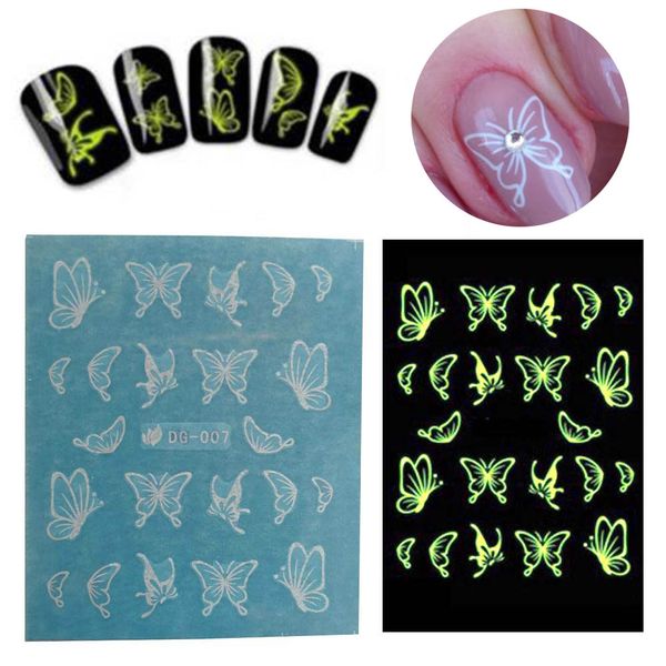 1 sheets butterfly bow designs luminous nail art shinning glitter nail art stickers decorations manicure tips tools, Black
1 sheets butterfly bow designs luminous nail art shinning glitter nail art stickers decorations manicure tips tools, Black