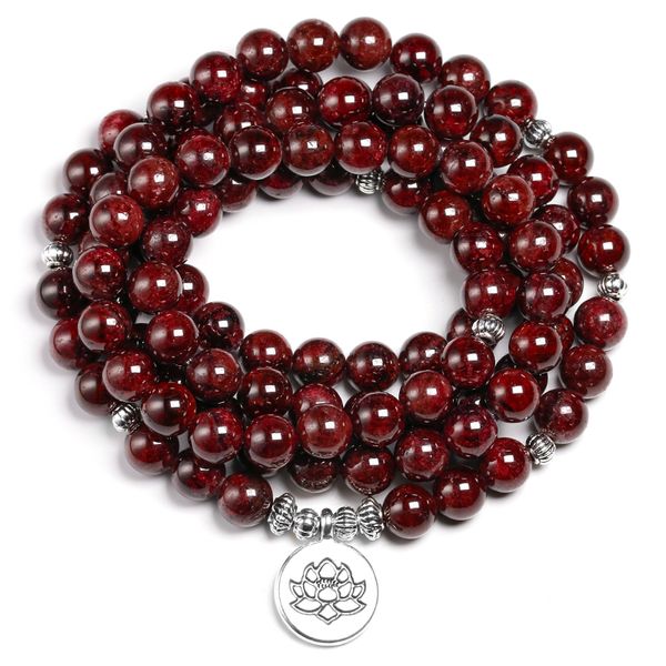 natural a red garnet 108 beads mala bracelet 8mm stone women men wing om charm yoga bracelets handmade accessories gift, Golden;silver
natural a red garnet 108 beads mala bracelet 8mm stone women men wing om charm yoga bracelets handmade accessories gift, Golden;silver