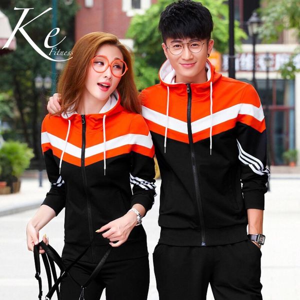 ke autumn new sports suit couple tracksuit man woman sportswear sweater big plus extra size sportswear 2 pieces jacket sport set, White;black
ke autumn new sports suit couple tracksuit man woman sportswear sweater big plus extra size sportswear 2 pieces jacket sport set, White;black