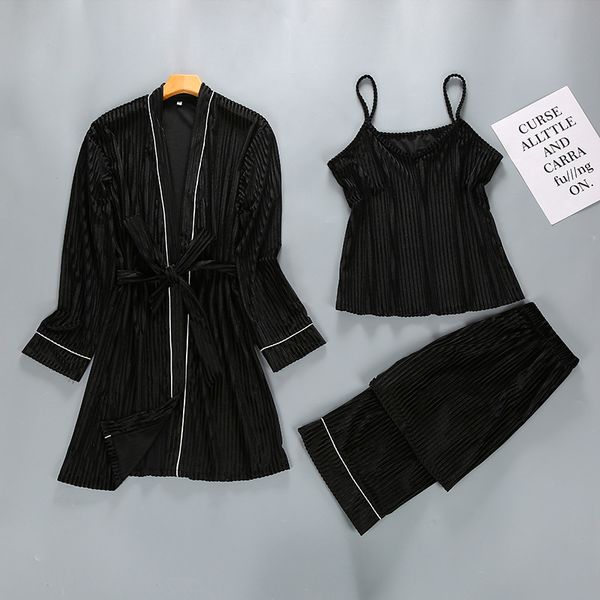 fashion womens 3pc robe strap pants suit night robe sleepwear sets casual pajamas nightwear kimono bath gown l xl, Blue;gray
fashion womens 3pc robe strap pants suit night robe sleepwear sets casual pajamas nightwear kimono bath gown l xl, Blue;gray