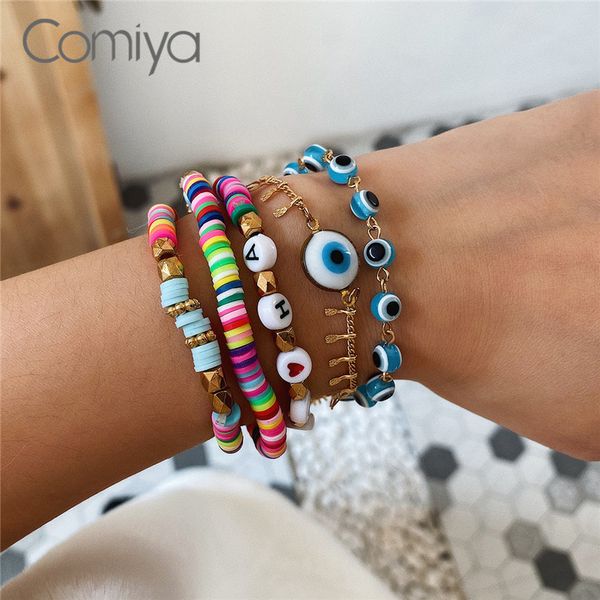 link, chain comiya fashion bracelets for women enamel eyes beads zinc alloy pulseira femme letters accessories bijoux korean jewelry, Black
link, chain comiya fashion bracelets for women enamel eyes beads zinc alloy pulseira femme letters accessories bijoux korean jewelry, Black