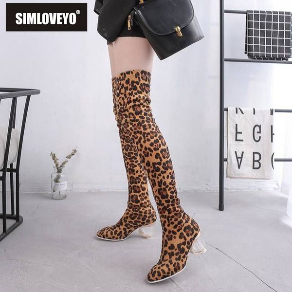 simloveyo winter autumn winter stretch thigh high boots leapord strange heel suede leather round toe slip on shoes women size 44, Black
simloveyo winter autumn winter stretch thigh high boots leapord strange heel suede leather round toe slip on shoes women size 44, Black