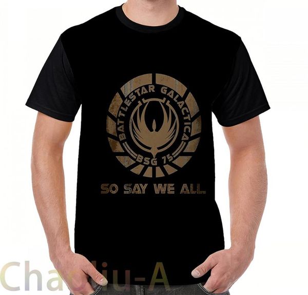 so say we all t-shirt men funny printed t shirt women tees short sleeve casual tshirts, White;black
so say we all t-shirt men funny printed t shirt women tees short sleeve casual tshirts, White;black