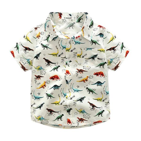2019 children's short sleeve shirts new foreign trade children's wear wholesale boys'lovely dinosaur casual shirts in summer, Blue
2019 children's short sleeve shirts new foreign trade children's wear wholesale boys'lovely dinosaur casual shirts in summer, Blue