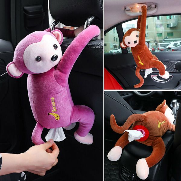 4 colors creative cartoon monkey paper tissue box hanging flat for car home office decor
4 colors creative cartoon monkey paper tissue box hanging flat for car home office decor