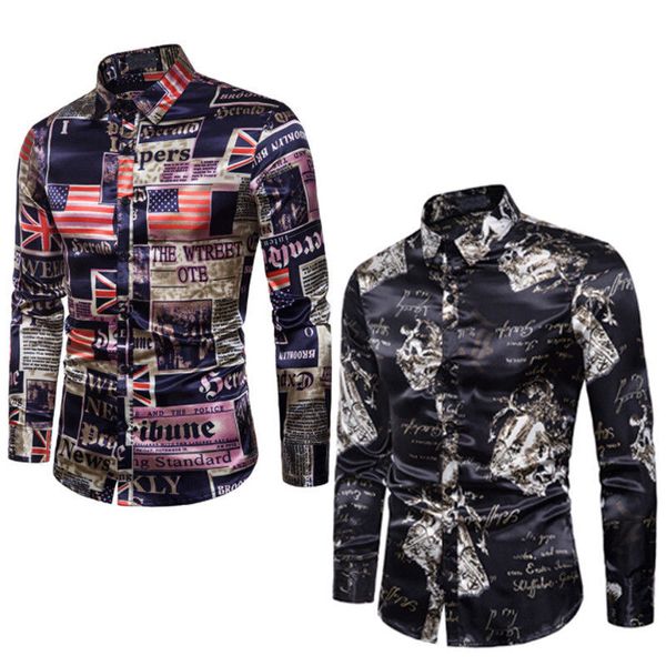 s-2xl мужская рубашка новая мода slim fit с длинным рукавом цветочные печати рубашка мужская одежда trend plus размер повседневные рубашки ц, White;black
s-2xl мужская рубашка новая мода slim fit с длинным рукавом цветочные печати рубашка мужская одежда trend plus размер повседневные рубашки ц, White;black