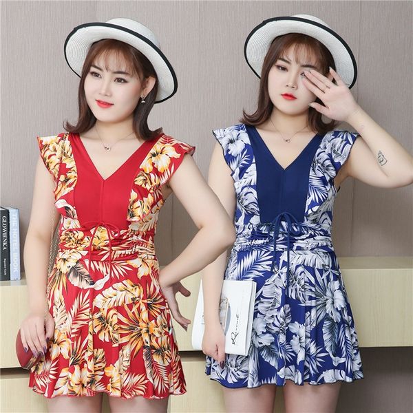 2020 conservative large size women's slim gathered one-piece short sleeve skirt short skirt swimsuit swimsuit, White;black
2020 conservative large size women's slim gathered one-piece short sleeve skirt short skirt swimsuit swimsuit, White;black