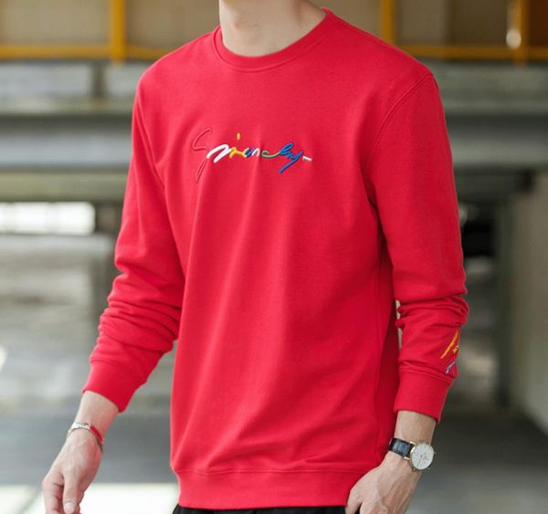 men hoodie rainbow letter embroidery pattern design threaded cuff o neck pullover long sleeve men casual hoodie sy102, Black
men hoodie rainbow letter embroidery pattern design threaded cuff o neck pullover long sleeve men casual hoodie sy102, Black