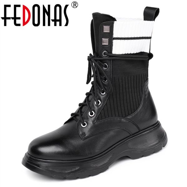 fedonas quality women platform ankle boots black and white winter warm riding boots big size genuine leather casual shoes woman
fedonas quality women platform ankle boots black and white winter warm riding boots big size genuine leather casual shoes woman