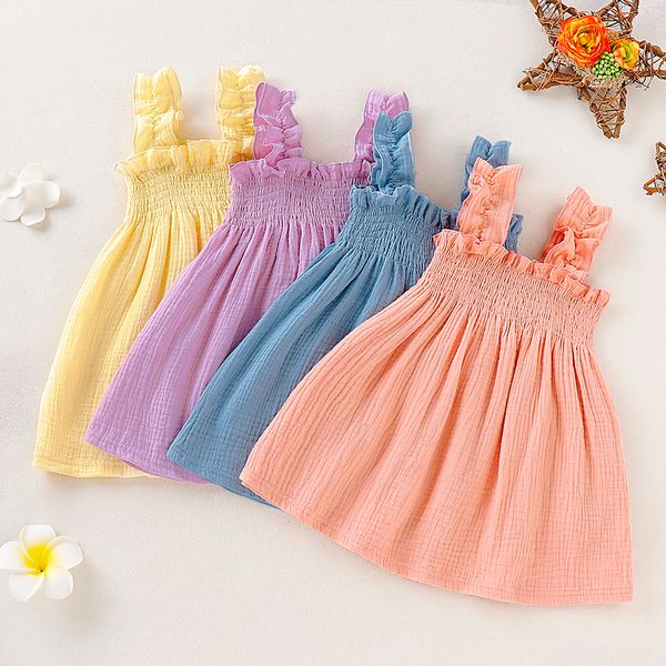girls dress summer girl party dresses kids princess party sleeveless backless vest sling dress girl casual clothes roupa infanil, Red;yellow
girls dress summer girl party dresses kids princess party sleeveless backless vest sling dress girl casual clothes roupa infanil, Red;yellow