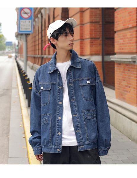 men's jackets 2021spring denim jacket men solid casual cotton oversize coat streetwear cowboy jeans male clothing chaqueta hombre, Black;brown
men's jackets 2021spring denim jacket men solid casual cotton oversize coat streetwear cowboy jeans male clothing chaqueta hombre, Black;brown