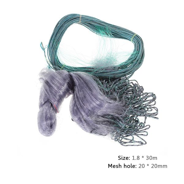 1.8*30m monofilament 60mm mesh hole single layer fishing gill net monofilament gill net
1.8*30m monofilament 60mm mesh hole single layer fishing gill net monofilament gill net