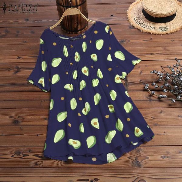 zanzea 2020 summer bohemian avocado printed blouse women short sleeve pleated tunic female casual blusas chemise shirt, White
zanzea 2020 summer bohemian avocado printed blouse women short sleeve pleated tunic female casual blusas chemise shirt, White