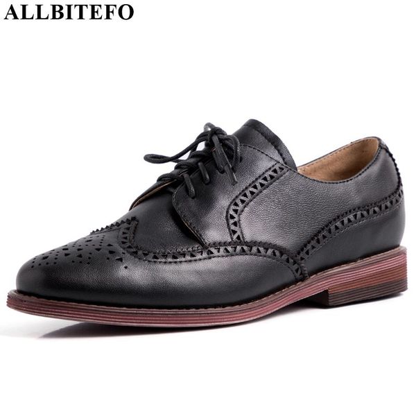 allbitefo real genuine leather high heel shoes hollowing out frenulum spring autumn women heels round toe comfortable low heel, Black
allbitefo real genuine leather high heel shoes hollowing out frenulum spring autumn women heels round toe comfortable low heel, Black