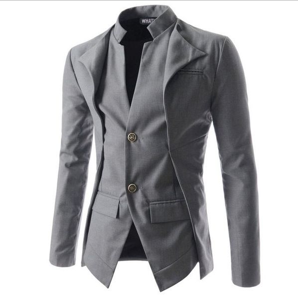 new arrival casual slim stylish fit one button suit men blazer coat jackets male fashion dress clothing, White;black
new arrival casual slim stylish fit one button suit men blazer coat jackets male fashion dress clothing, White;black