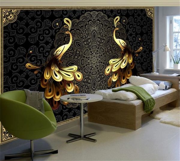 big promotion for wallpaper for luxury european black gold peacock background wall wall paper advanced moisture wallpaper
big promotion for wallpaper for luxury european black gold peacock background wall wall paper advanced moisture wallpaper