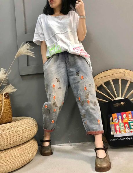 lake blue silk pasted cloth loose thin elastic waist harlan female trousers bk4819
lake blue silk pasted cloth loose thin elastic waist harlan female trousers bk4819