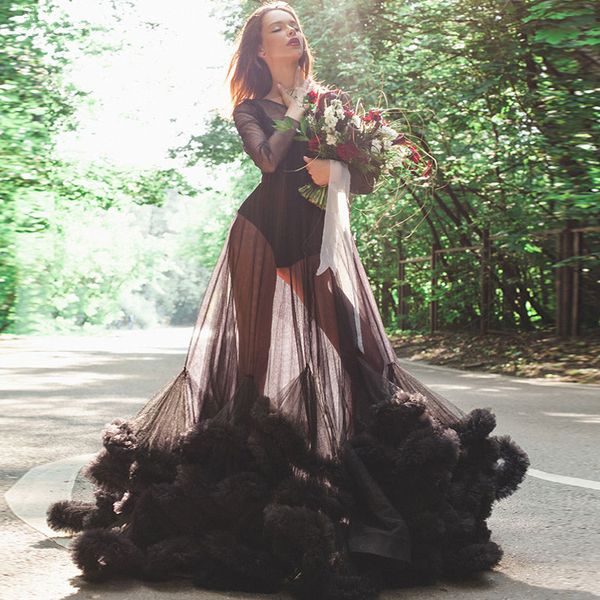deep pink black see though blue cloud long sleeves wedding dress robe de mariee wedding gowns 2019 vestidos, White
deep pink black see though blue cloud long sleeves wedding dress robe de mariee wedding gowns 2019 vestidos, White