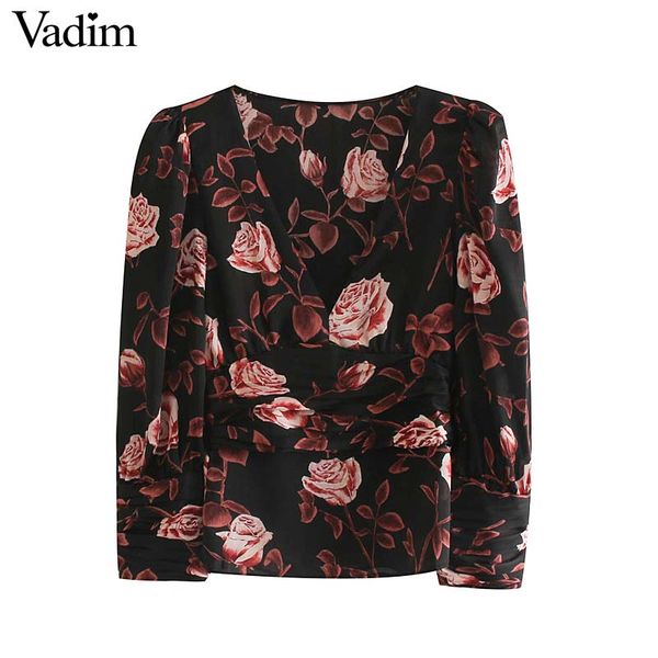 vadim women sweet floral pattern chic blouse long sleeve o neck side zipper shirt female vintage casual blusas lb505, White
vadim women sweet floral pattern chic blouse long sleeve o neck side zipper shirt female vintage casual blusas lb505, White
