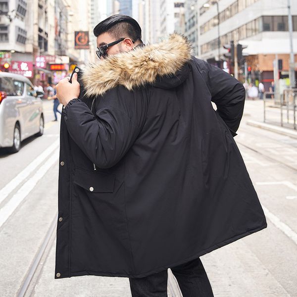 men jacket thick warm fur collar jacket new winter men cotton fur hat large size clothing, Black
men jacket thick warm fur collar jacket new winter men cotton fur hat large size clothing, Black