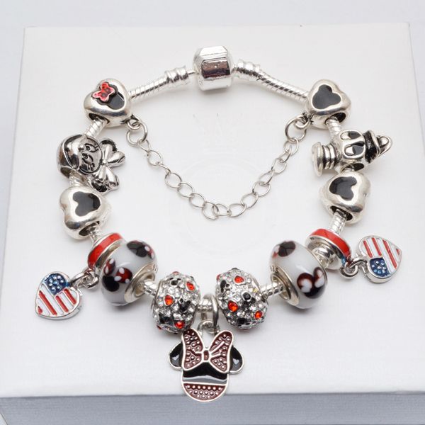 wholesale- glass charm cartoon beads bracelet for women/child original diy jewelry style fit pandora with crown, Black
wholesale- glass charm cartoon beads bracelet for women/child original diy jewelry style fit pandora with crown, Black