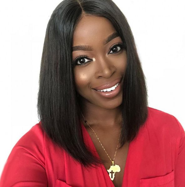 short straight human hair bob wig lace front wig for black women middle part brazilian virgin hair wigs, Black;brown
short straight human hair bob wig lace front wig for black women middle part brazilian virgin hair wigs, Black;brown