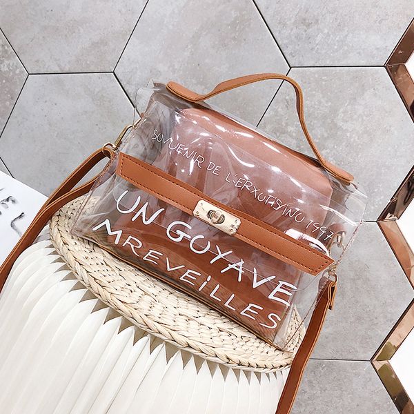 trendy new women jelly sac phone bag shoulder bag female clear composite messenger transparent girls crossbody handbag
trendy new women jelly sac phone bag shoulder bag female clear composite messenger transparent girls crossbody handbag