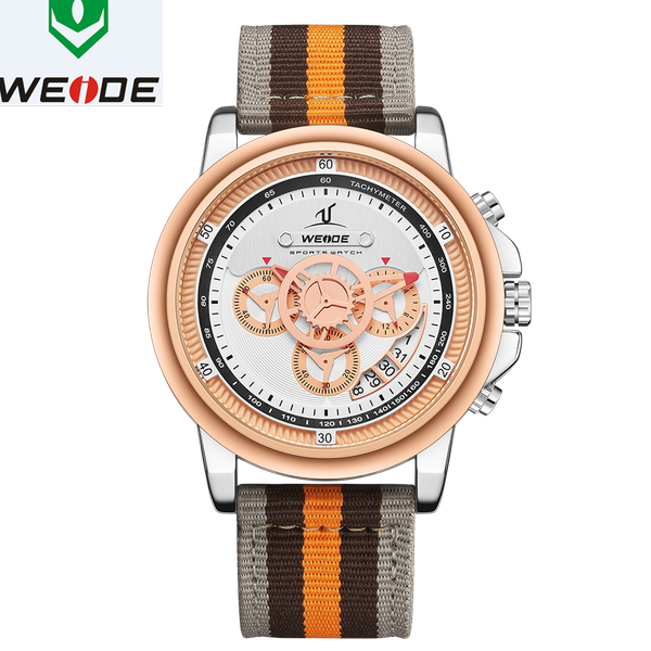 weide luxury men watch european nylon band 3 eyes high-grade water men watch relogio masculino sports digital numeral date watch, Slivery;brown
weide luxury men watch european nylon band 3 eyes high-grade water men watch relogio masculino sports digital numeral date watch, Slivery;brown