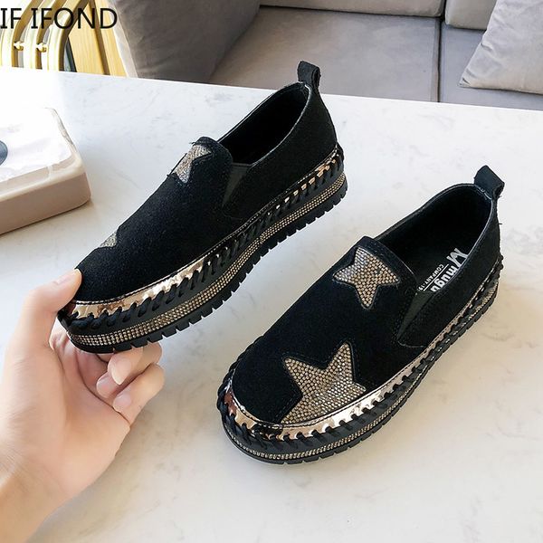 if ifond spring autumn fashion women flats slip on breathable casual shoes harajuku vintage comfortable ladies platform loafers, Black
if ifond spring autumn fashion women flats slip on breathable casual shoes harajuku vintage comfortable ladies platform loafers, Black