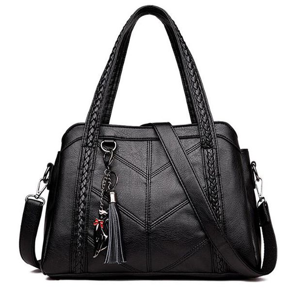 new women's messenger bag fashion wild soft leather large-capacity elegant handbag one-shoulder diagonal black female bag 2020
new women's messenger bag fashion wild soft leather large-capacity elegant handbag one-shoulder diagonal black female bag 2020