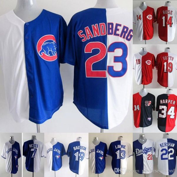 Mens 2013 Split Jerseys Bryce Harper Pete Rose Jose Bautista Matt Kemp Ryne Sandberg Clayton Kershaw Brett Lawrie Jose Reyes Joey Votto
Mens 2013 Split Jerseys Bryce Harper Pete Rose Jose Bautista Matt Kemp Ryne Sandberg Clayton Kershaw Brett Lawrie Jose Reyes Joey Votto