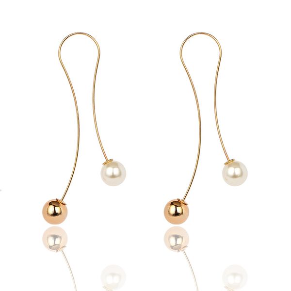 korean pearl earrings are suitable for women with simple personality and versatile earring, Silver 
korean pearl earrings are suitable for women with simple personality and versatile earring, Silver