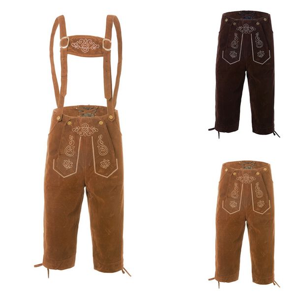 men's overalls pants fashion print multi-pocket pantalones hombre calf length pants streetwear oktoberfest trousers, Black
men's overalls pants fashion print multi-pocket pantalones hombre calf length pants streetwear oktoberfest trousers, Black