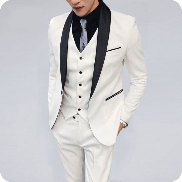 tailored made white men suits for wedding tuxedo prom party groom wear shawl lapel bridegroom blazer jacket 3piece costume homme prom party
tailored made white men suits for wedding tuxedo prom party groom wear shawl lapel bridegroom blazer jacket 3piece costume homme prom party