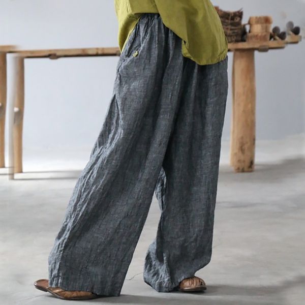 women plus size linen vintage elastic waist pants ladies flax loose trousers female retro maxt size pants 2020 autumn spring, Black;white
women plus size linen vintage elastic waist pants ladies flax loose trousers female retro maxt size pants 2020 autumn spring, Black;white