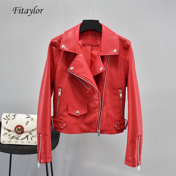 fitaylor autumn women faux soft leather jacket pu motorcycle zipper short jacket coats female turn-down collar leather outerwear, Black
fitaylor autumn women faux soft leather jacket pu motorcycle zipper short jacket coats female turn-down collar leather outerwear, Black