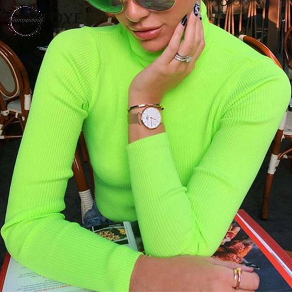 new green knitted sweater women autumn winter casual long sleeve ribbed sweater woman streetwear fluorescent pullovers, White;black
new green knitted sweater women autumn winter casual long sleeve ribbed sweater woman streetwear fluorescent pullovers, White;black