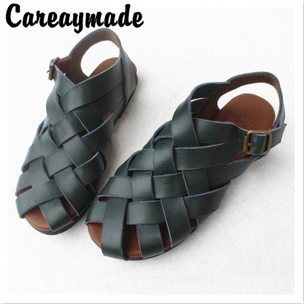 careaymade-summer flat soft bottom casual women's sandals original single head layer cowhide hand knitting sandals,3 colors, Black
careaymade-summer flat soft bottom casual women's sandals original single head layer cowhide hand knitting sandals,3 colors, Black