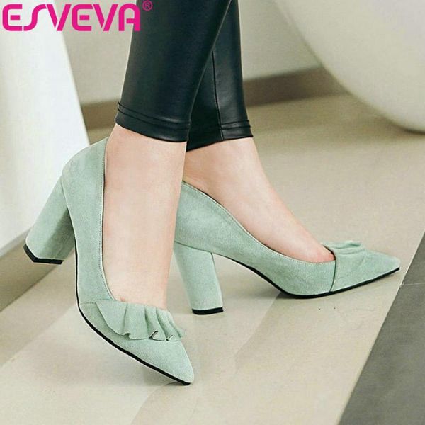 esveva 2020 women pumps shoes sweet style women shoes pumps fashion square high heels size 34-43 shallow slip on pointed toe, Black
esveva 2020 women pumps shoes sweet style women shoes pumps fashion square high heels size 34-43 shallow slip on pointed toe, Black