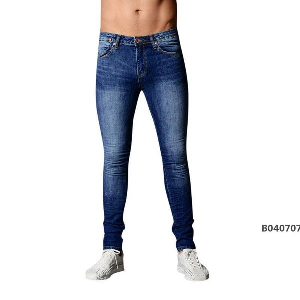 new fashion denim men skinny jeans elastic pencil trousers black jeans for men pants slim fit solid, Blue
new fashion denim men skinny jeans elastic pencil trousers black jeans for men pants slim fit solid, Blue
