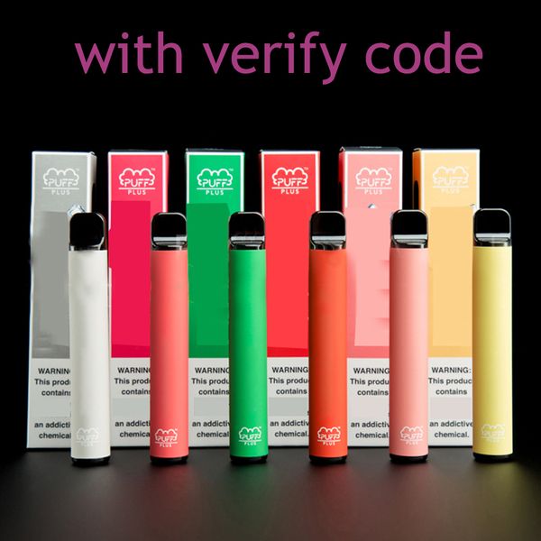 Новый 800+ Puff Bar Plus 550mAh 3,2 мл Puff Plus с кодом безопасности Одноразовые Vape Pen POD устройством Стиль Ecig Starter Kit
Новый 800+ Puff Bar Plus 550mAh 3,2 мл Puff Plus с кодом безопасности Одноразовые Vape Pen POD устройством Стиль Ecig Starter Kit