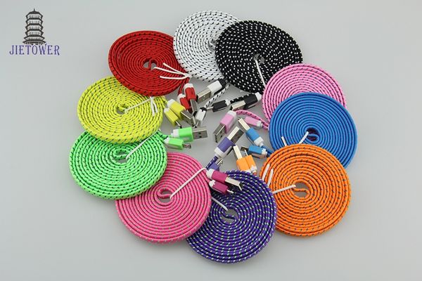 300pcs/lot portable flat noodle nylon fabric v8 micro usb/type-c usbc data sync charge adapter cable for samsung sony xperia huawei
300pcs/lot portable flat noodle nylon fabric v8 micro usb/type-c usbc data sync charge adapter cable for samsung sony xperia huawei