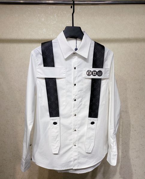 20ss fashion fancy popular version shirts with belt man and woman cool shirt, Black
20ss fashion fancy popular version shirts with belt man and woman cool shirt, Black