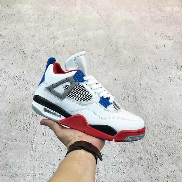 new fashion 4s what the 4 white fire red tech grey military blue man basketball shoes good quality ship with double box
new fashion 4s what the 4 white fire red tech grey military blue man basketball shoes good quality ship with double box