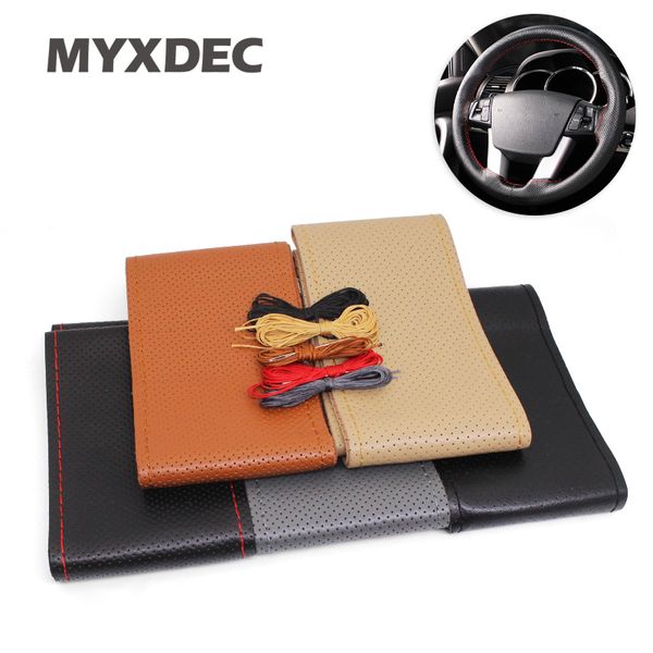 myxdec diy genuine leather car steering wheel cover soft anti slip cowhide braid with needles thread 37-38cm size m
myxdec diy genuine leather car steering wheel cover soft anti slip cowhide braid with needles thread 37-38cm size m