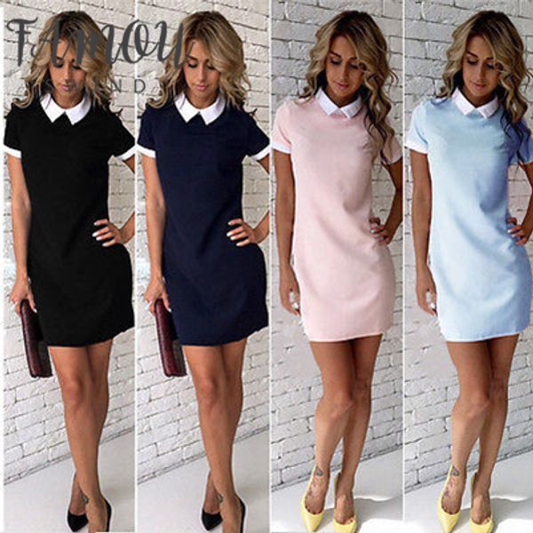 new spring office work ol wine red a-line dress fashion summer short sleeve casual vintage party mini dress vestidos, Black;gray
new spring office work ol wine red a-line dress fashion summer short sleeve casual vintage party mini dress vestidos, Black;gray