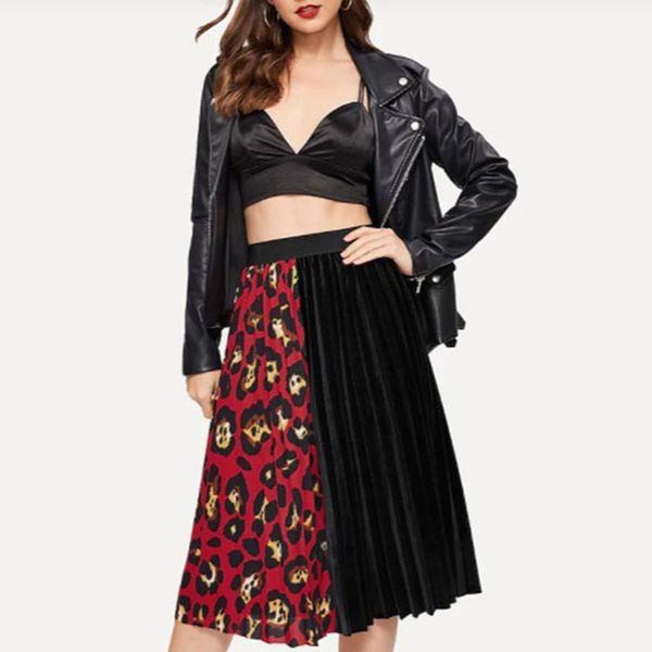 autumn and winter ladies skirt high waist elastic color matching pleated skirt bag hip was thin wild wear bottom skirts #xm, Black
autumn and winter ladies skirt high waist elastic color matching pleated skirt bag hip was thin wild wear bottom skirts #xm, Black