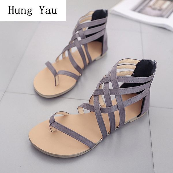 woman sandals shoes 2019 summer style flat cross-tied women fashion zip slippers rome platform beach plus size 34-43, Black
woman sandals shoes 2019 summer style flat cross-tied women fashion zip slippers rome platform beach plus size 34-43, Black