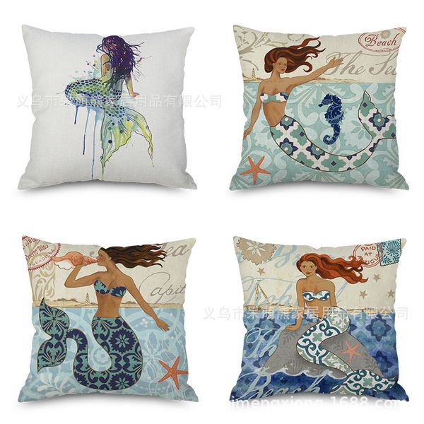 ocean mermaid flax embrace pillow case imitate mabaozhen automobile sofa back cushion cushion bedside backrest pillow
ocean mermaid flax embrace pillow case imitate mabaozhen automobile sofa back cushion cushion bedside backrest pillow